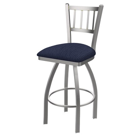 Holland Bar Stool Co 25" Swivel Counter Stool, SS Finish, Graph Anchor Seat 81025SS014